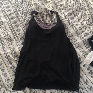 Lululemon tank top with attached sports bra